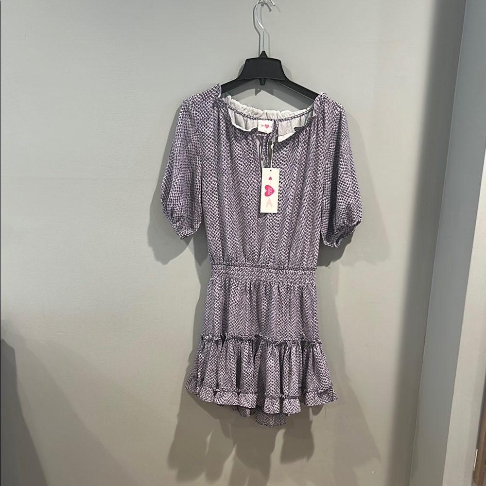 Purple Patterned Women's Top